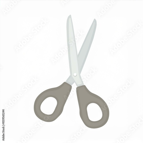 scissors illustration isolated on white