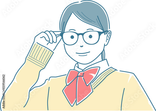 ドヤ顔でポーズを決める女子学生