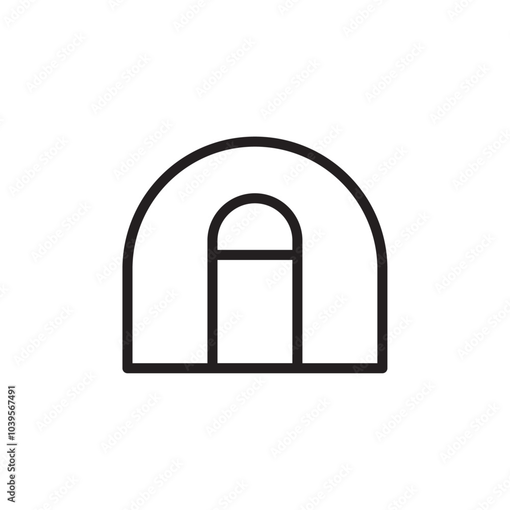 Basketball field icon Flat line illustration Basketball field icon Flat line illustration