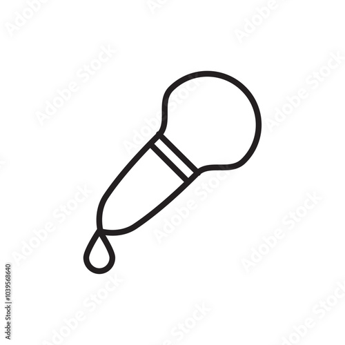 Dropper icon Flat line illustration