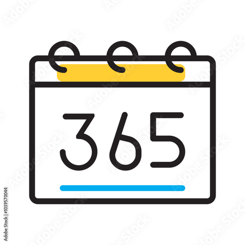 Vector multicolor icon for Annual