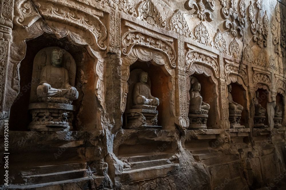 The Ancient Buddhist stone statues The Ancient Buddhist stone statues