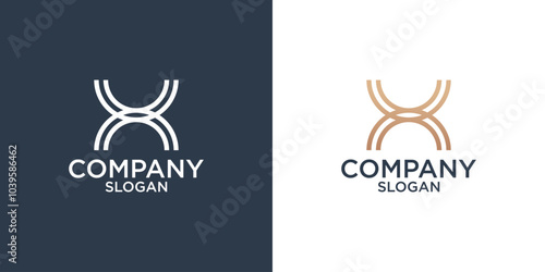 letter x abstract monogram logo design vector