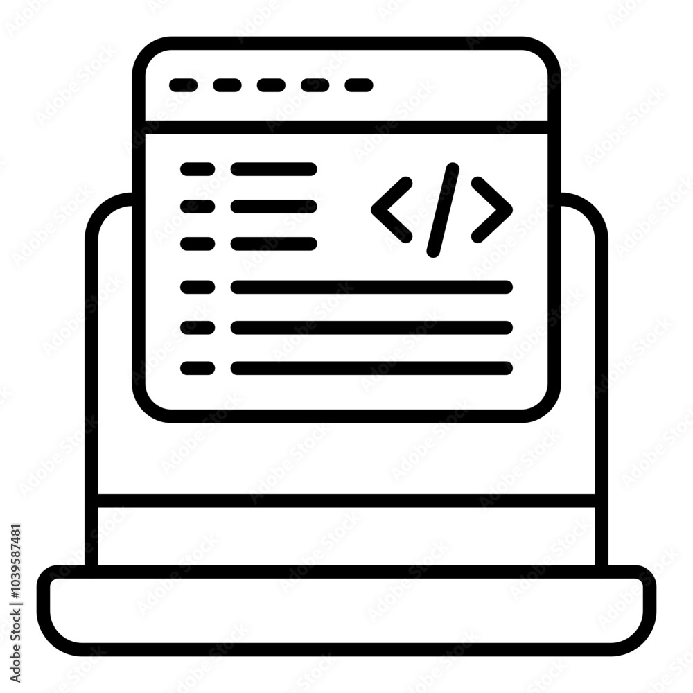 Laptop Screen Icon Laptop Screen Icon