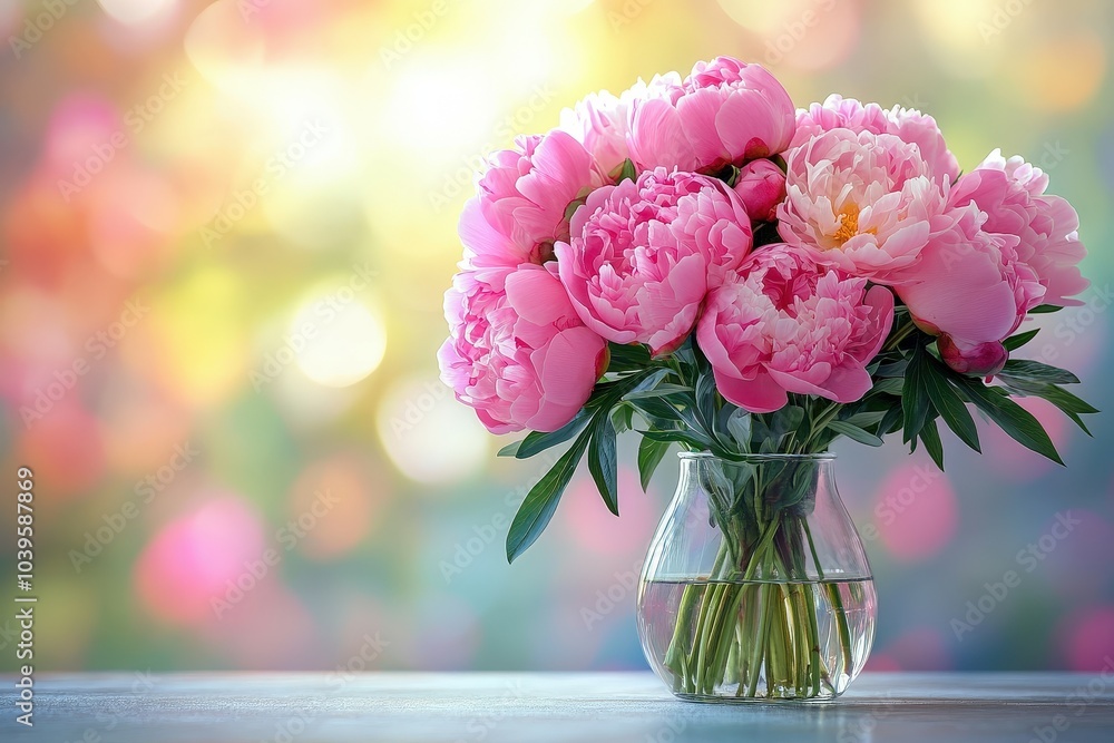 Extreme close-up of spring flowers in garden with blue background. Beautiful simple AI generated image Extreme close-up of spring flowers in garden with blue background. Beautiful simple AI generated image