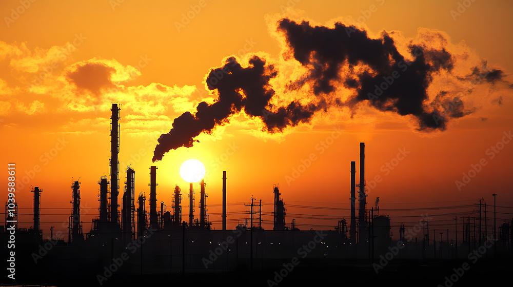 concepto de industria combustible fosil, efecto invernadero y cambio climatico concepto de industria combustible fosil, efecto invernadero y cambio climatico