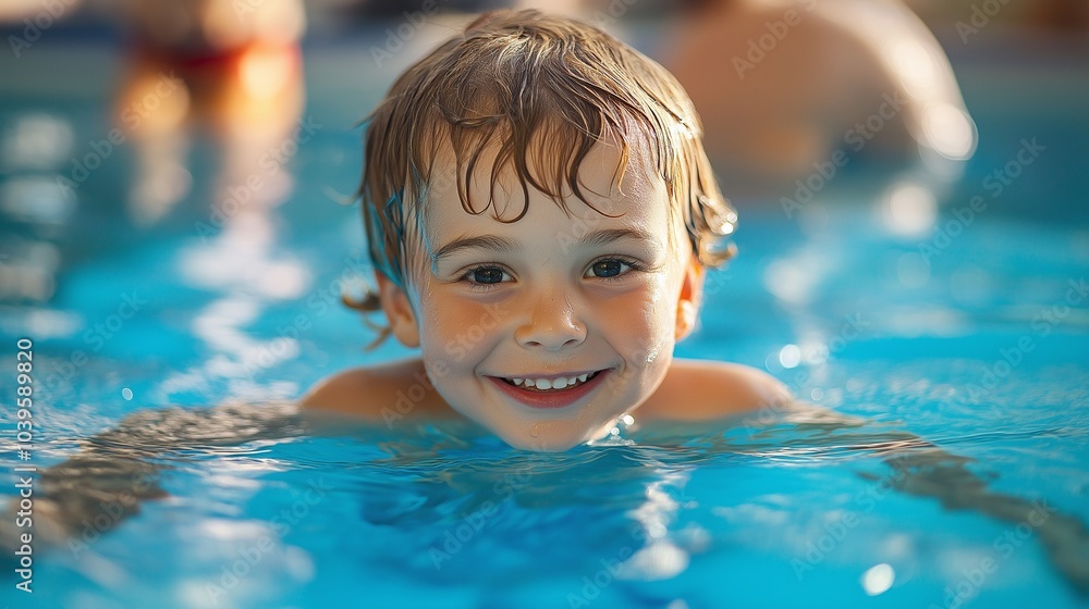 child swimmer in the pool l. Healthy lifestyle child swimmer in the pool l. Healthy lifestyle