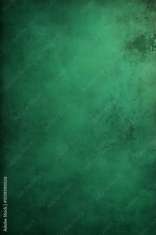 Obraz premium Green vintage emerald toned textured paper effect background