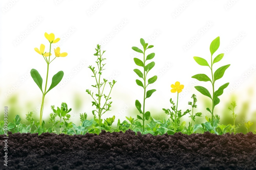 Fresh green seedlings sprouting from rich soil symbolizing sustainable gardening plant growth eco friendly farming and nature conservation practices Fresh green seedlings sprouting from rich soil symbolizing sustainable gardening plant growth eco friendly farming and nature conservation practices