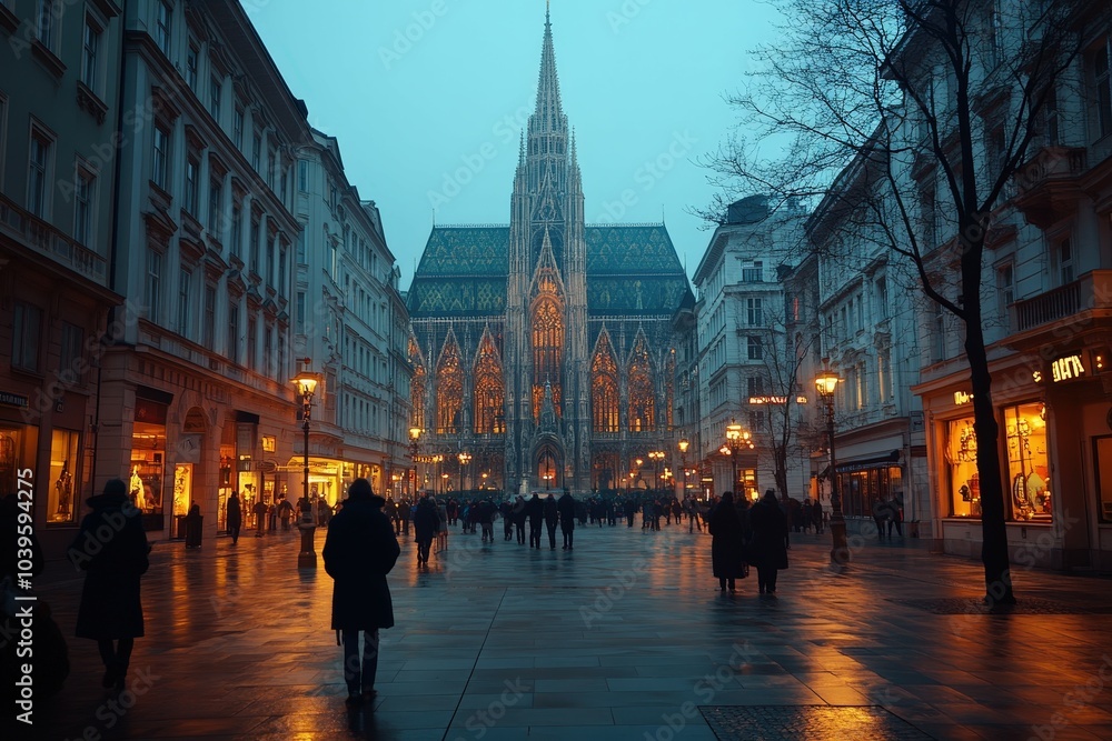 Fototapeta premium France, Ile-de-France, Paris, Île de la Cité, Île Saint-Louis, Notre Dame de Paris. Beautiful simple AI generated image