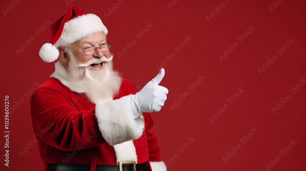 Naklejka premium portrait of santa claus