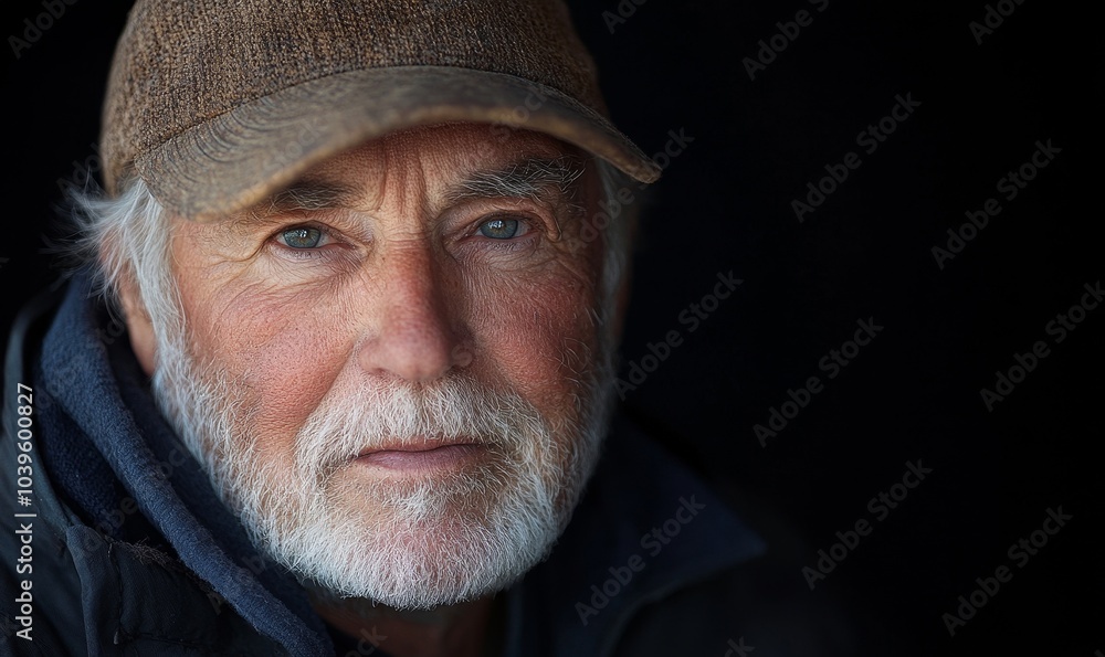 Portrait of senior man, Generative AI Portrait of senior man, Generative AI