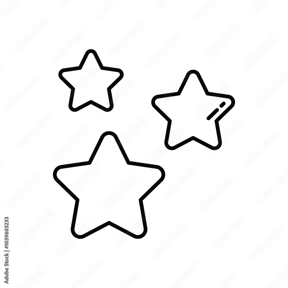 Stars vector icon stock illustration Stars vector icon stock illustration