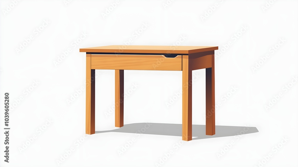 Wooden Side Table with Drawer Minimalist Design Wooden Side Table with Drawer Minimalist Design