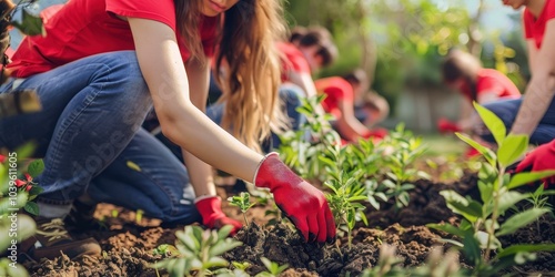Volunteers Planting Trees: A Community Effort for a Greener Future