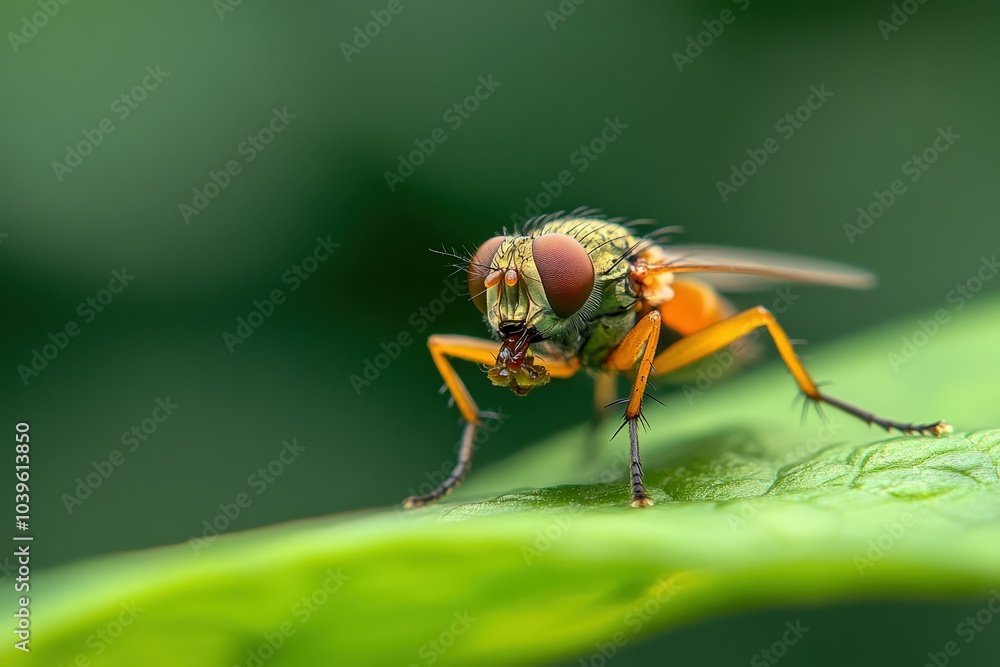 Horsefly Insect Close-up, Potential usecase for images of insects in nature or pest control Generative AI. Beautiful simple AI generated image