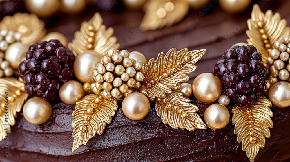 Luxurious Dessert Sculpture with Acanthus Leaves Luxurious Dessert Sculpture with Acanthus Leaves