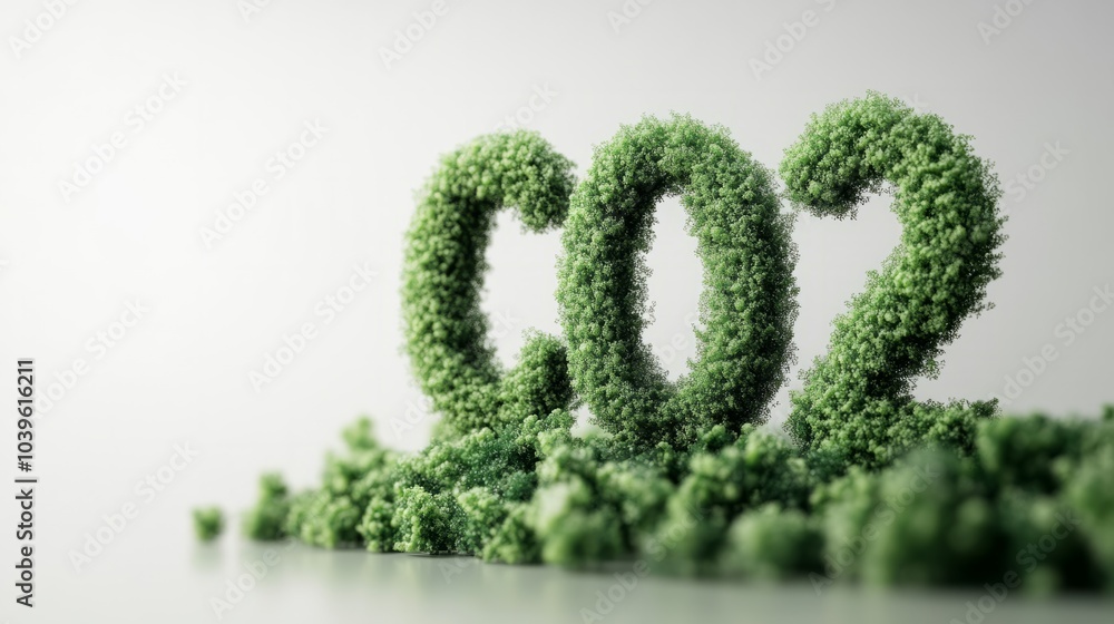 3d, earth green LETTER 3d, earth green LETTER