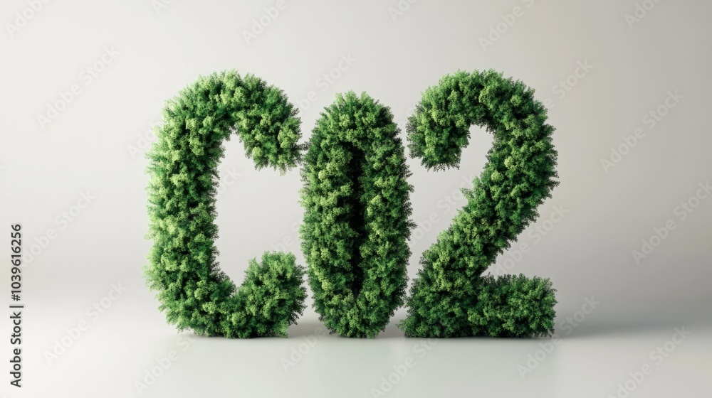 3d, earth green LETTER 3d, earth green LETTER