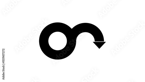 impotence symbol, black isolated silhouette