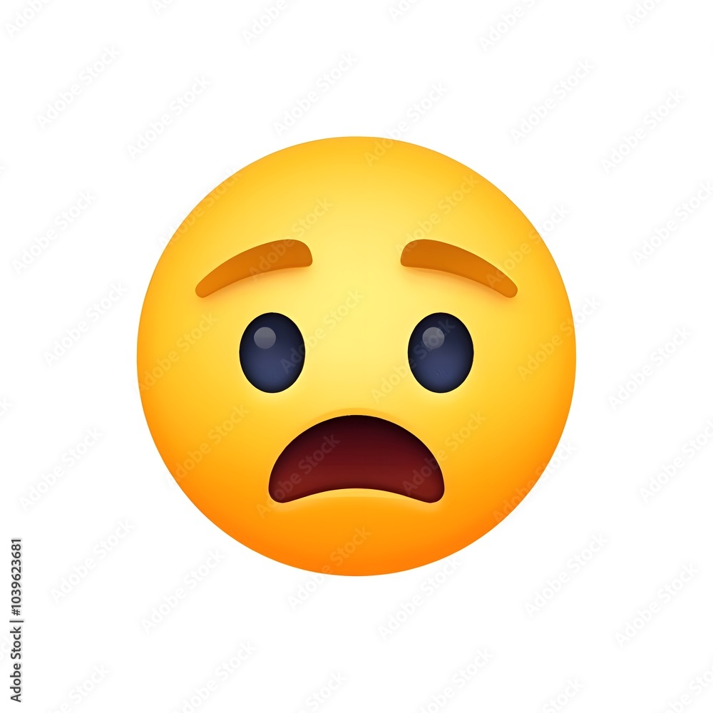 Worried Face with Sweat: Anxiety and Concern
Worried Face with Sweat: Anxiety and Concern