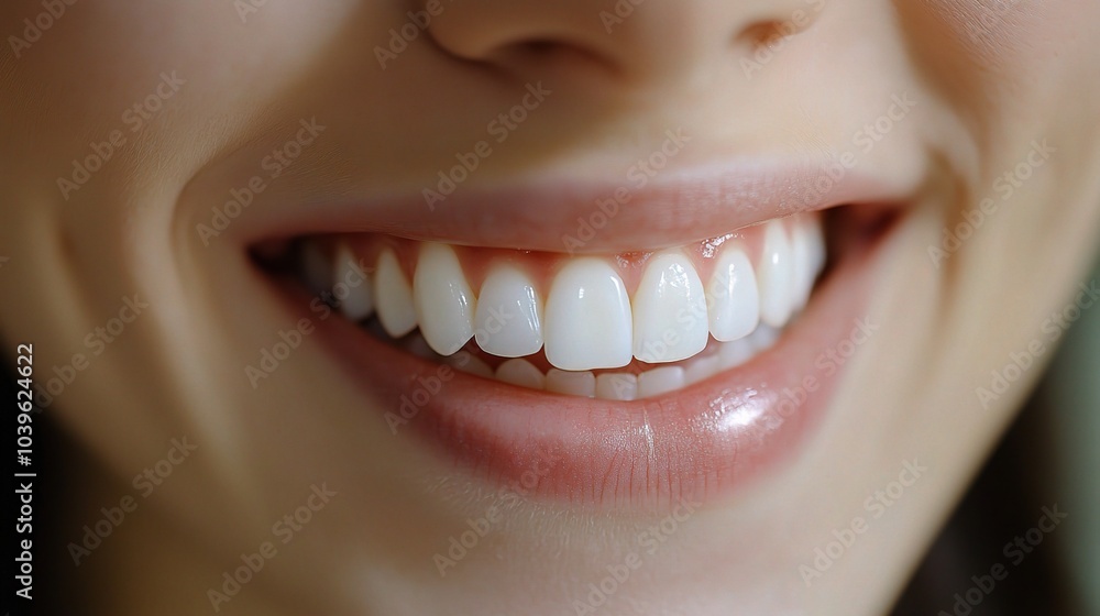 Fototapeta premium Close-Up of a Bright Smile