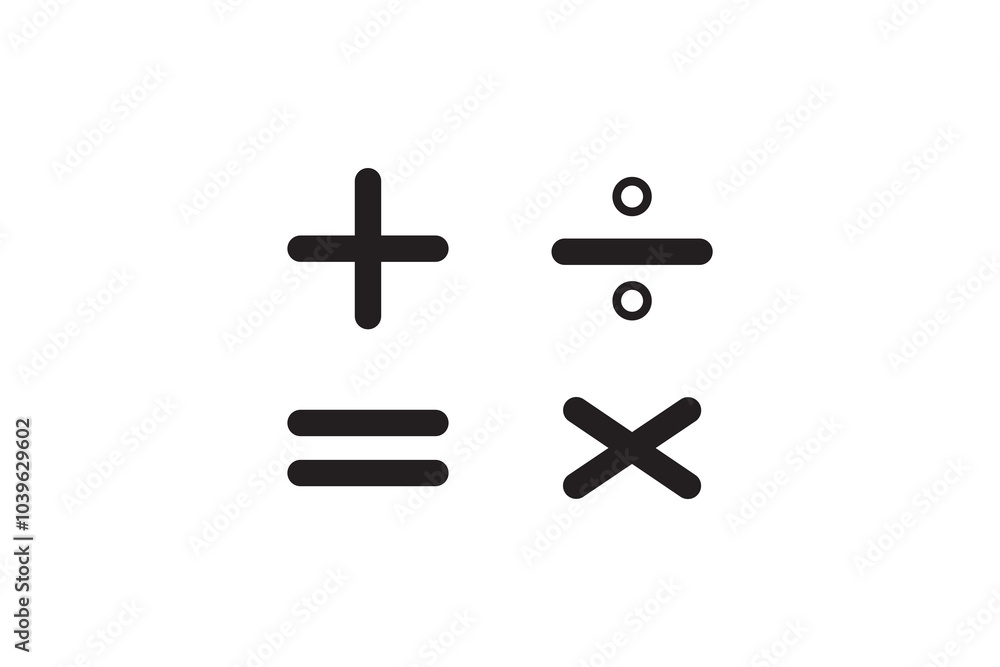 Obraz premium calculator count icon sign vector