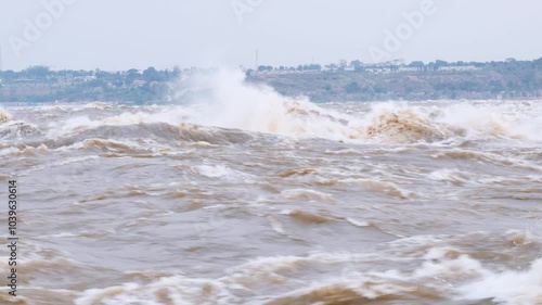 Rapids of the Congo River near Brazzaville. Democratic republic Congo.