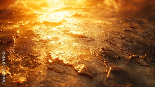 golden earth lump close-up background

