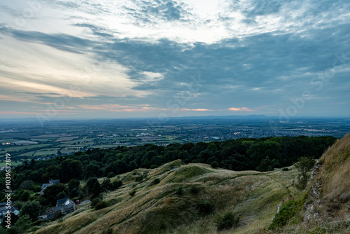 View from Cleeve Hill at Dusk