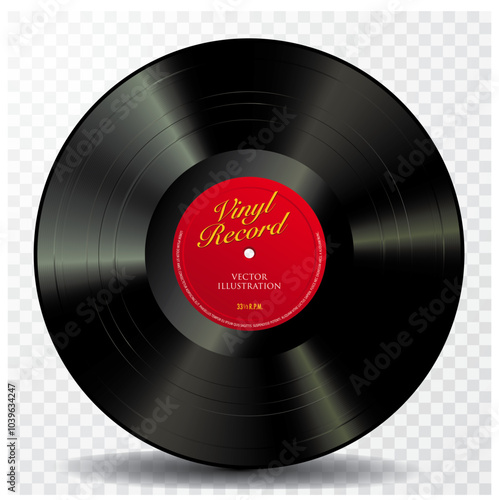 red vinyl record 33