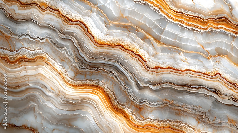 White and Orange Swirling Stone Texture with Abstract Pattern White and Orange Swirling Stone Texture with Abstract Pattern