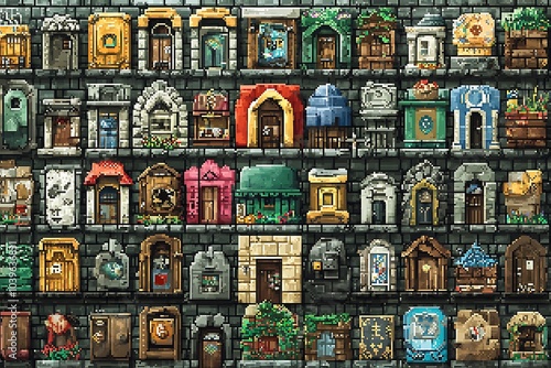 Pixel Art Doors and Windows: A Visual Guide to Design