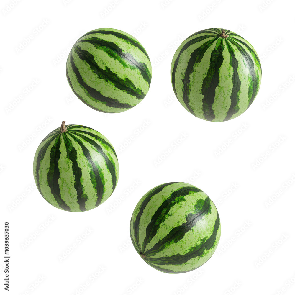 watermelon on isolated white background. watermelon on isolated white background.