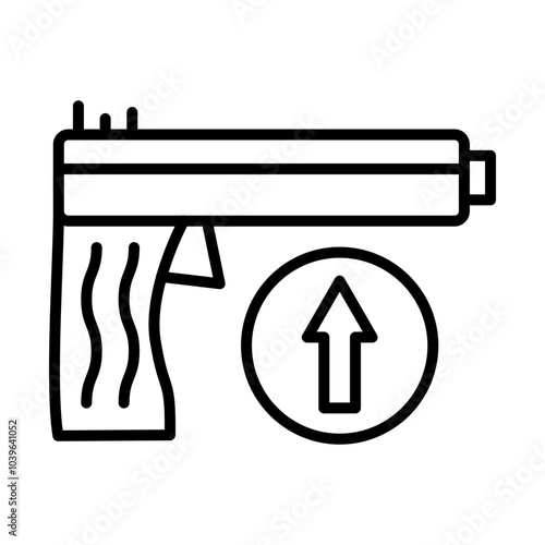 Weapon Upgrade line icon