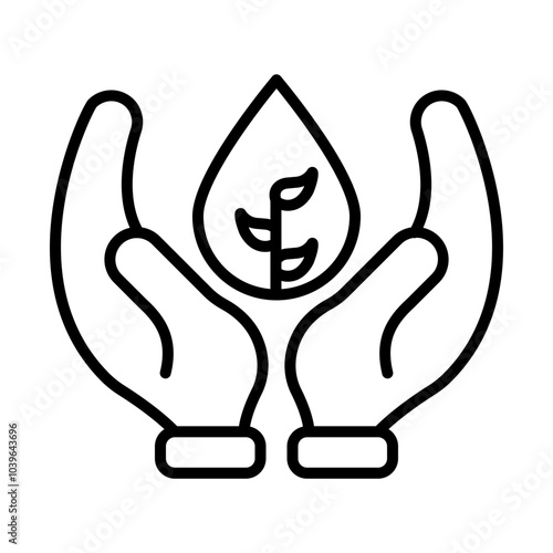 Water Conservation line icon