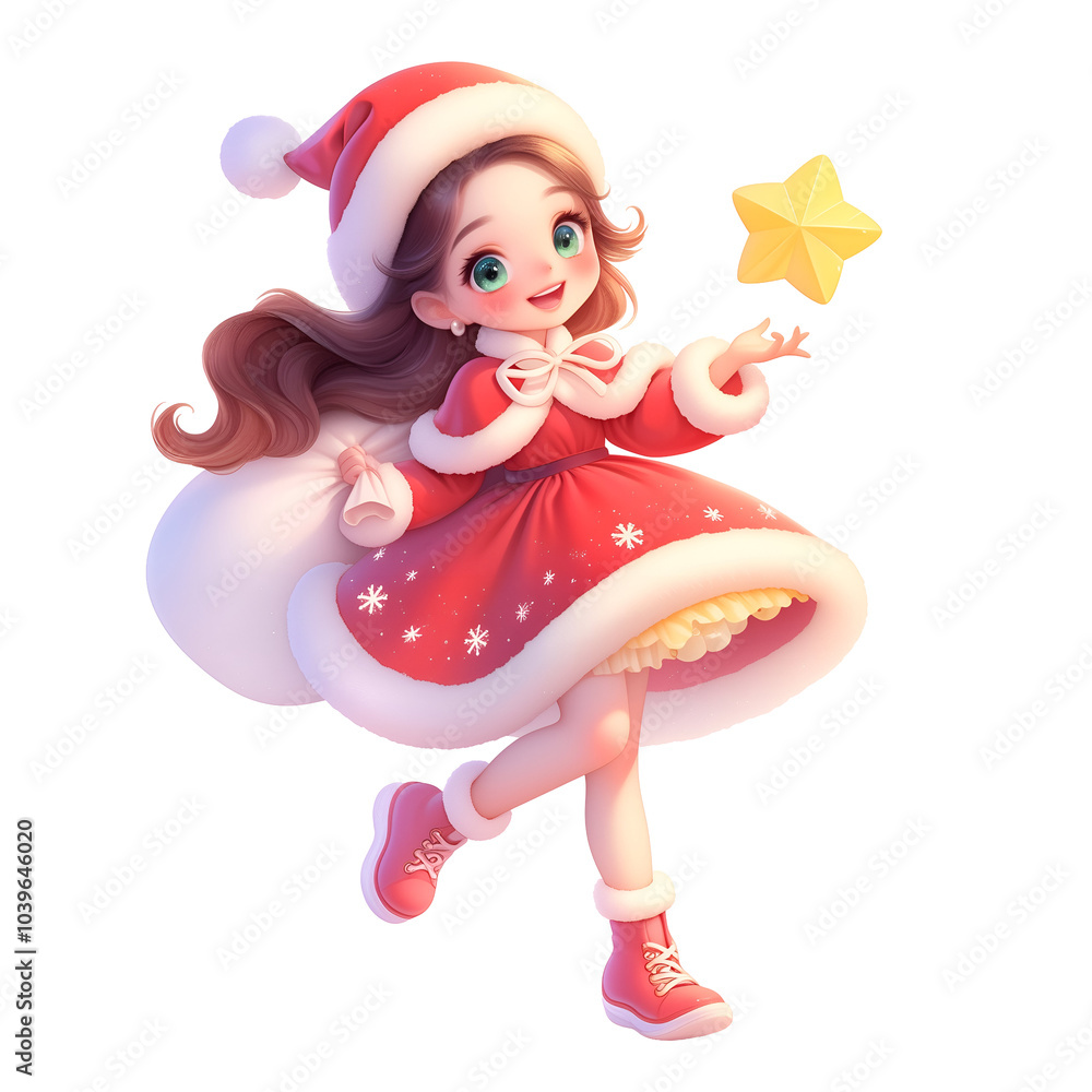 illustration of A cute girl in a velvet dress
, Generative AI illustration of A cute girl in a velvet dress
, Generative AI