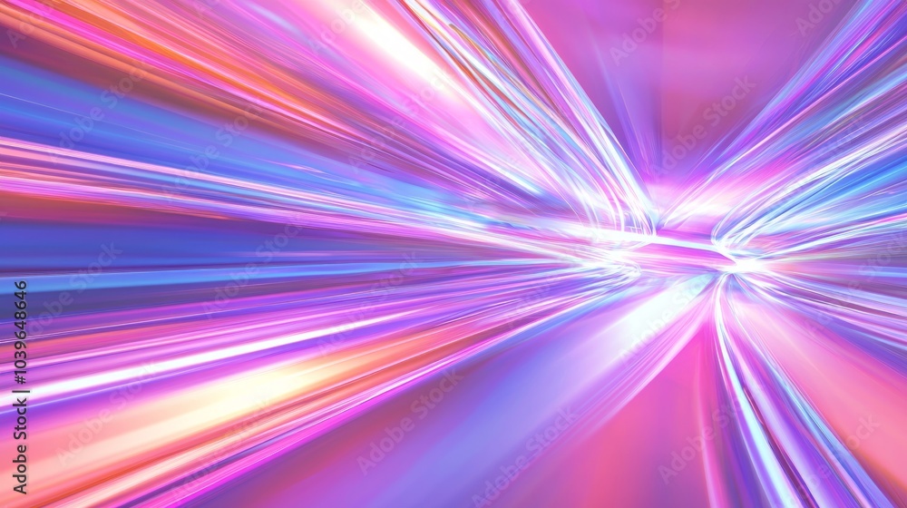 Obraz premium Futuristic Abstract Geometric Background with Vibrant Colors and Sharp Angles in 3D Render, Emphasizing Modern Technology and Energy
