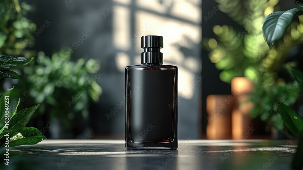 Elegant Mockup of a Single Object Blank Perfume Bottle Isolated on White Background for Branding and Marketing Purposes Elegant Mockup of a Single Object Blank Perfume Bottle Isolated on White Background for Branding and Marketing Purposes