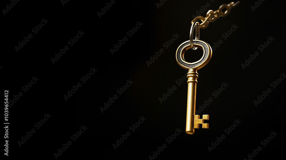 key on black, golden key isolated on black, metal key, padlock, locking key on black, golden key isolated on black, metal key, padlock, locking