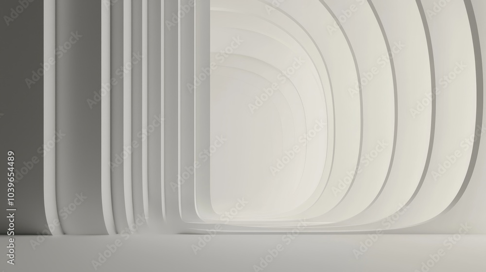 Fototapeta premium Modern Minimalist 3D Render Backdrop with Gradient Tones for Electronic Displays