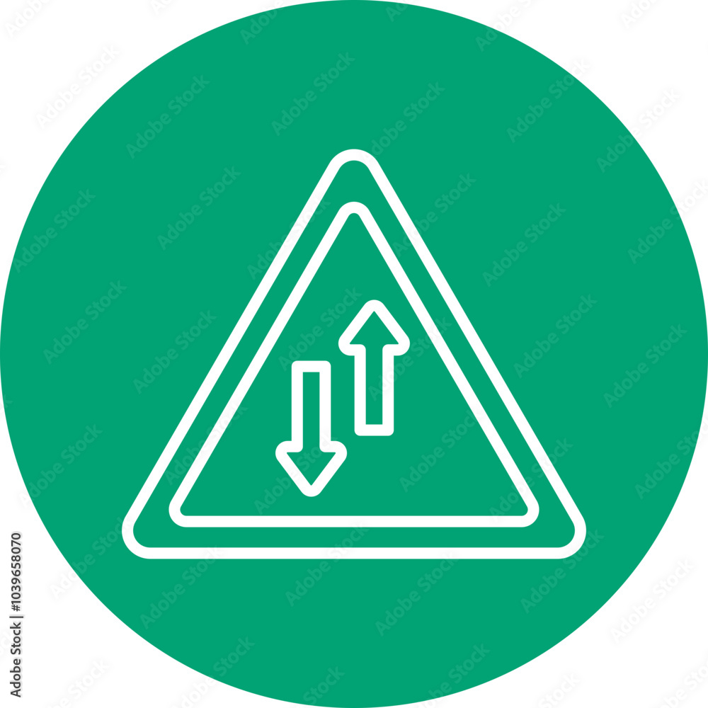 Traffic Sign line circle icon Traffic Sign line circle icon