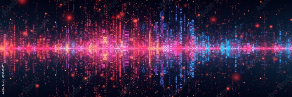 Vibrant sound wave visualizations showcasing dynamic audio frequencies, perfect for music, technology, and multimedia projects. Vibrant sound wave visualizations showcasing dynamic audio frequencies, perfect for music, technology, and multimedia projects.