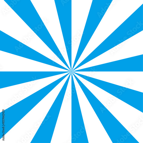 真ん中から青色の集中線が広がるイメージ   Image of a blue concentrated line spreading out from the center