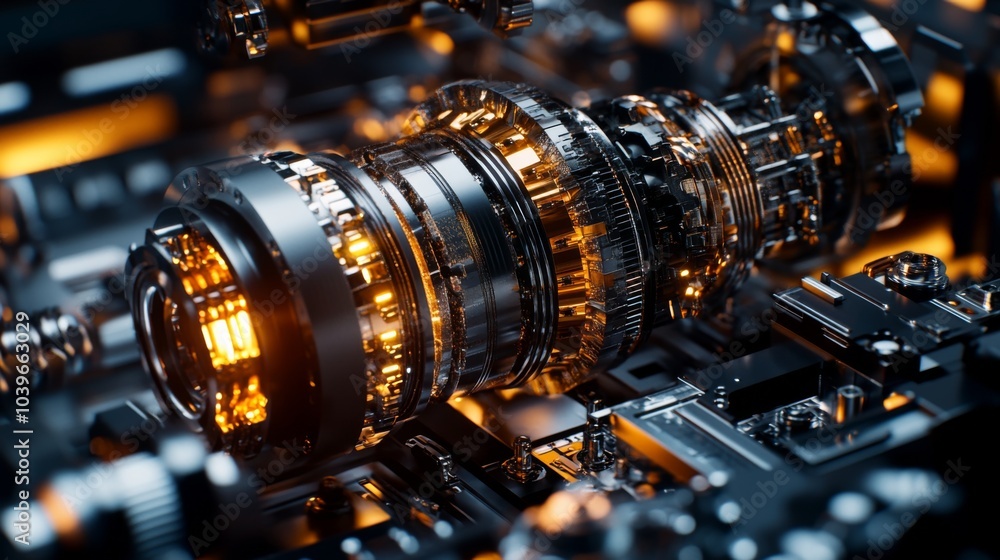 Precision Machinery in Busy Factory Environment Precision Machinery in Busy Factory Environment