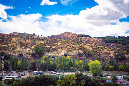 view of the mountains