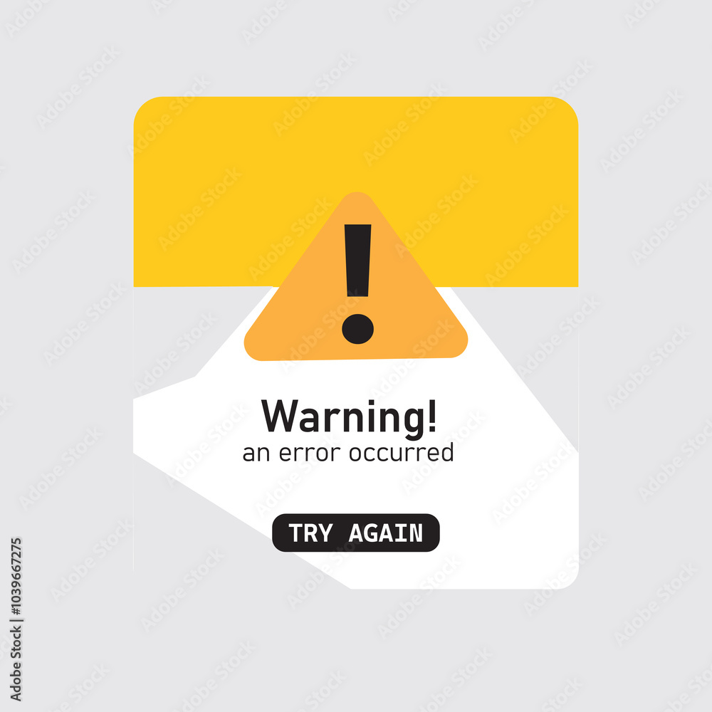 Internet alert notification user interface template vector 