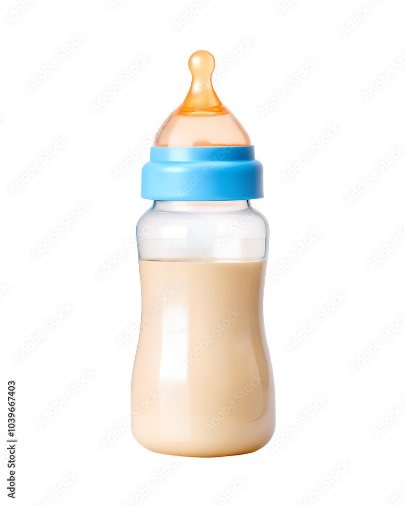 a baby bottle filled isolated on a transparent background a baby bottle filled isolated on a transparent background