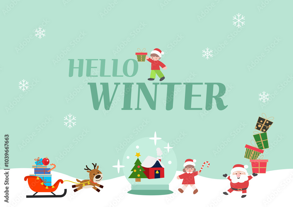 Hello Winter and Christmas people Hello Winter and Christmas people
