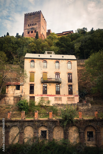 old castle in the city